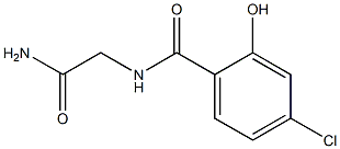 2-[(4-chloro-2-hydroxyphenyl)formamido]acetamide Struktur