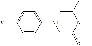 2-[(4-chlorophenyl)amino]-N-methyl-N-(propan-2-yl)acetamide Struktur