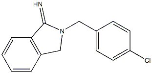 2-[(4-chlorophenyl)methyl]-2,3-dihydro-1H-isoindol-1-imine Struktur