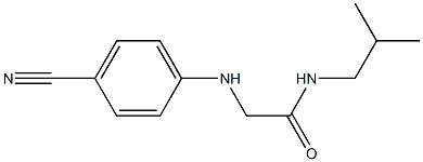 2-[(4-cyanophenyl)amino]-N-(2-methylpropyl)acetamide Struktur