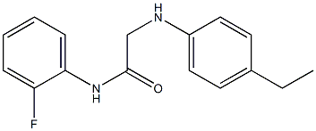 2-[(4-ethylphenyl)amino]-N-(2-fluorophenyl)acetamide Struktur