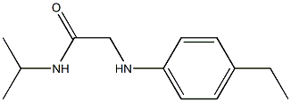 2-[(4-ethylphenyl)amino]-N-(propan-2-yl)acetamide Struktur