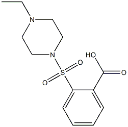 2-[(4-ethylpiperazine-1-)sulfonyl]benzoic acid Struktur