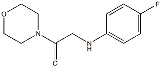 2-[(4-fluorophenyl)amino]-1-(morpholin-4-yl)ethan-1-one Struktur