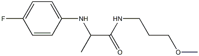 2-[(4-fluorophenyl)amino]-N-(3-methoxypropyl)propanamide Struktur