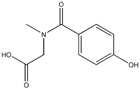 2-[(4-hydroxyphenyl)-N-methylformamido]acetic acid Struktur