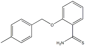 2-[(4-methylphenyl)methoxy]benzene-1-carbothioamide Struktur