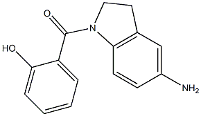 2-[(5-amino-2,3-dihydro-1H-indol-1-yl)carbonyl]phenol Struktur