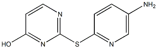 2-[(5-aminopyridin-2-yl)sulfanyl]pyrimidin-4-ol Struktur