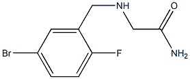 2-[(5-bromo-2-fluorobenzyl)amino]acetamide Struktur