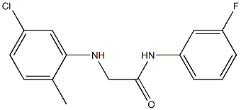 2-[(5-chloro-2-methylphenyl)amino]-N-(3-fluorophenyl)acetamide Struktur