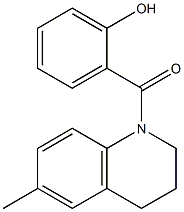 2-[(6-methyl-1,2,3,4-tetrahydroquinolin-1-yl)carbonyl]phenol Struktur