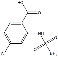 2-[(aminosulfonyl)amino]-4-chlorobenzoic acid Struktur