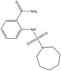 2-[(azepane-1-sulfonyl)amino]benzene-1-carbothioamide Struktur