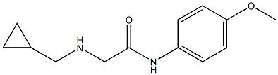 2-[(cyclopropylmethyl)amino]-N-(4-methoxyphenyl)acetamide Struktur