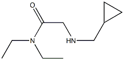 2-[(cyclopropylmethyl)amino]-N,N-diethylacetamide Struktur