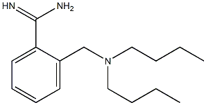 2-[(dibutylamino)methyl]benzene-1-carboximidamide Struktur