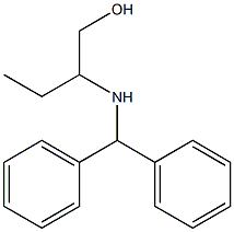 2-[(diphenylmethyl)amino]butan-1-ol Struktur