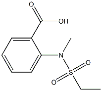 2-[(ethylsulfonyl)(methyl)amino]benzoic acid Struktur