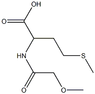 2-[(methoxyacetyl)amino]-4-(methylthio)butanoic acid Struktur