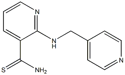 2-[(pyridin-4-ylmethyl)amino]pyridine-3-carbothioamide Struktur