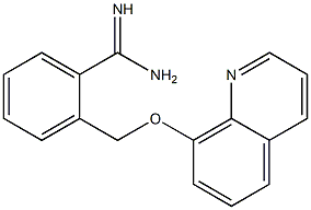 2-[(quinolin-8-yloxy)methyl]benzene-1-carboximidamide Struktur