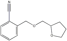 2-[(tetrahydrofuran-2-ylmethoxy)methyl]benzonitrile Struktur