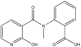 2-[[(2-hydroxypyridin-3-yl)carbonyl](methyl)amino]benzoic acid Struktur