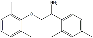 2-[1-amino-2-(2,6-dimethylphenoxy)ethyl]-1,3,5-trimethylbenzene Struktur