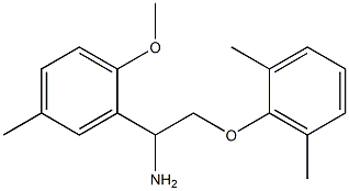 2-[1-amino-2-(2,6-dimethylphenoxy)ethyl]-1-methoxy-4-methylbenzene Struktur