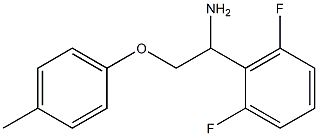 2-[1-amino-2-(4-methylphenoxy)ethyl]-1,3-difluorobenzene Struktur