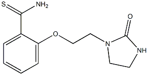 2-[2-(2-oxoimidazolidin-1-yl)ethoxy]benzene-1-carbothioamide Struktur