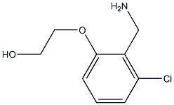 2-[2-(aminomethyl)-3-chlorophenoxy]ethan-1-ol Struktur