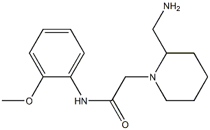 2-[2-(aminomethyl)piperidin-1-yl]-N-(2-methoxyphenyl)acetamide Struktur