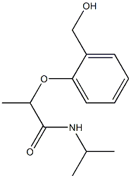 2-[2-(hydroxymethyl)phenoxy]-N-(propan-2-yl)propanamide Struktur