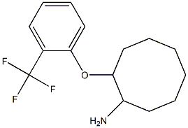 2-[2-(trifluoromethyl)phenoxy]cyclooctan-1-amine Struktur