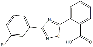 2-[3-(3-bromophenyl)-1,2,4-oxadiazol-5-yl]benzoic acid Struktur