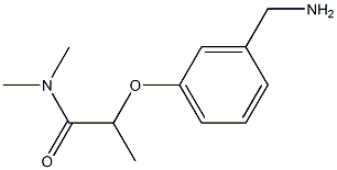 2-[3-(aminomethyl)phenoxy]-N,N-dimethylpropanamide Struktur