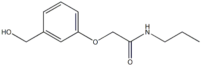 2-[3-(hydroxymethyl)phenoxy]-N-propylacetamide Struktur