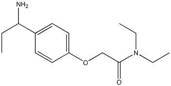 2-[4-(1-aminopropyl)phenoxy]-N,N-diethylacetamide Struktur