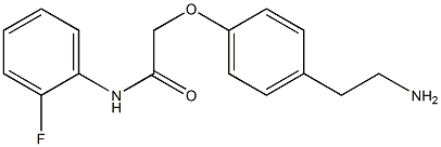 2-[4-(2-aminoethyl)phenoxy]-N-(2-fluorophenyl)acetamide Struktur