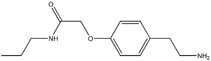 2-[4-(2-aminoethyl)phenoxy]-N-propylacetamide Struktur