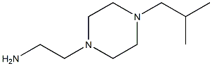 2-[4-(2-methylpropyl)piperazin-1-yl]ethan-1-amine Struktur