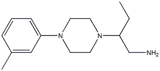 2-[4-(3-methylphenyl)piperazin-1-yl]butan-1-amine Struktur