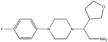 2-[4-(4-fluorophenyl)piperazin-1-yl]-2-(oxolan-3-yl)ethan-1-amine Struktur