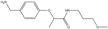 2-[4-(aminomethyl)phenoxy]-N-(3-methoxypropyl)propanamide Struktur