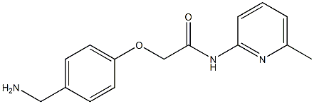 2-[4-(aminomethyl)phenoxy]-N-(6-methylpyridin-2-yl)acetamide Struktur