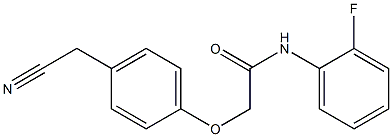 2-[4-(cyanomethyl)phenoxy]-N-(2-fluorophenyl)acetamide Struktur