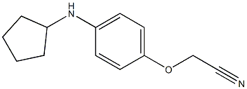 2-[4-(cyclopentylamino)phenoxy]acetonitrile Struktur