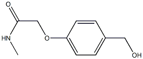 2-[4-(hydroxymethyl)phenoxy]-N-methylacetamide Struktur